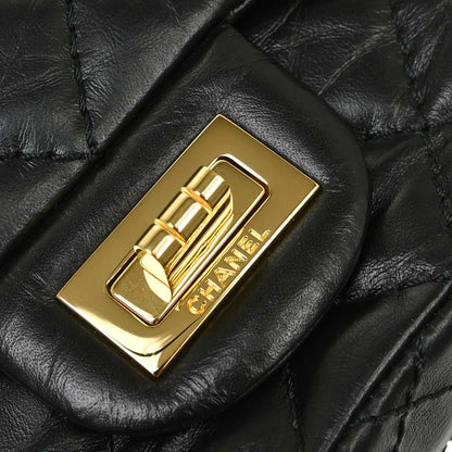 Chanel 2019 Black Calfskin Mademoiselle Lock Shoulder Bag