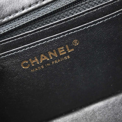 Chanel 2019 Black Calfskin Mademoiselle Lock Shoulder Bag