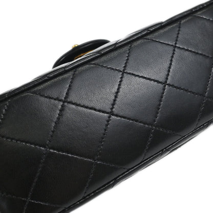 Chanel 1996-1997 Black Lambskin Mini Classic Square Flap Shoulder Bag 17