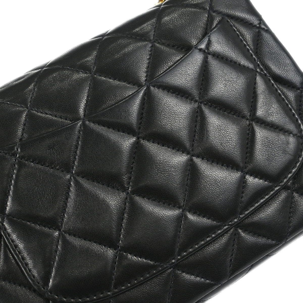 Chanel 1996-1997 Black Lambskin Mini Classic Square Flap Shoulder Bag 17