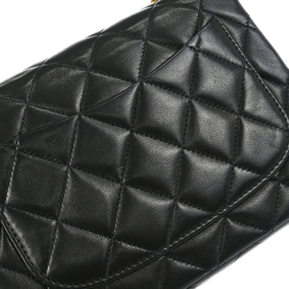 Chanel 1996-1997 Black Lambskin Mini Classic Square Flap Shoulder Bag 17