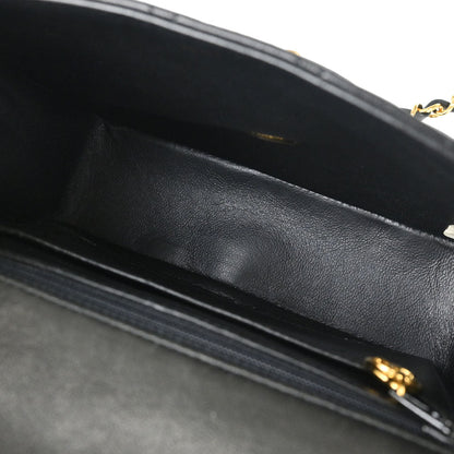 Chanel 1996-1997 Black Lambskin Mini Classic Square Flap Shoulder Bag 17