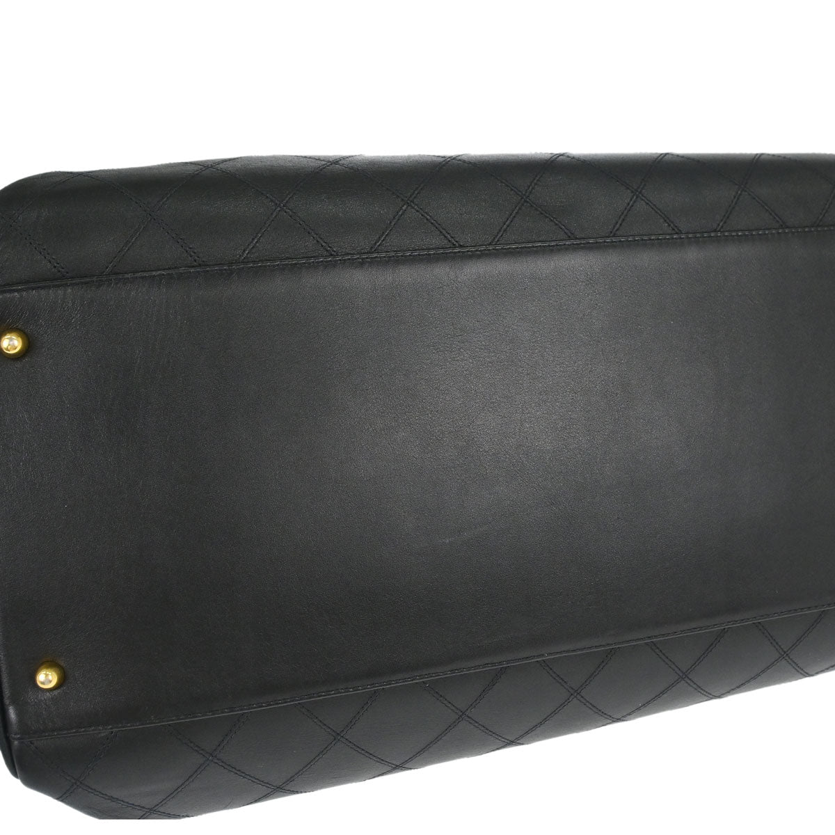 Chanel 1994-1996 Black Lambskin Bicolore Supermodel Shoulder Bag