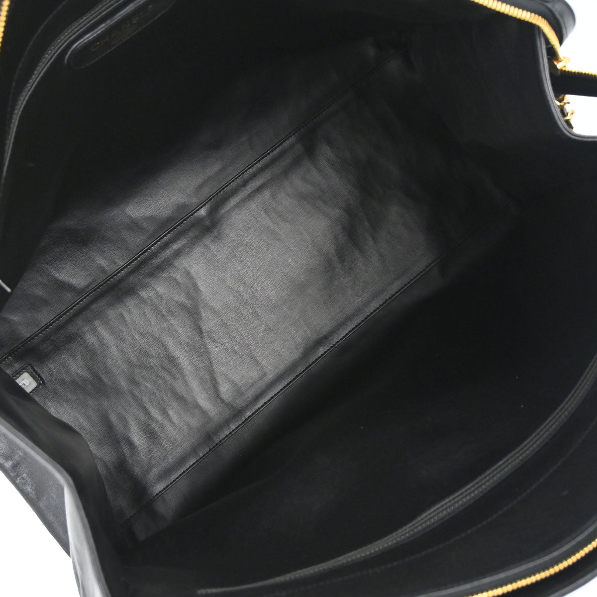 Chanel 1994-1996 Black Lambskin Bicolore Supermodel Shoulder Bag