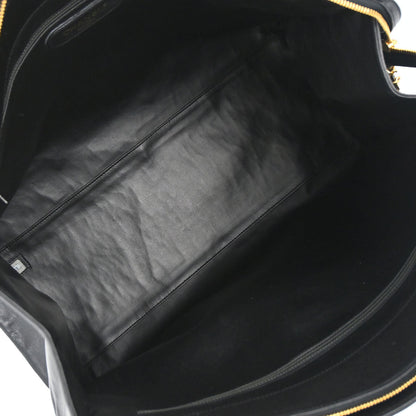 Chanel 1994-1996 Black Lambskin Bicolore Supermodel Shoulder Bag