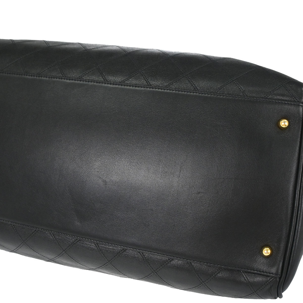 Chanel 1994-1996 Black Lambskin Bicolore Supermodel Shoulder Bag
