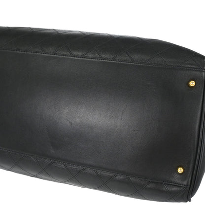 Chanel 1994-1996 Black Lambskin Bicolore Supermodel Shoulder Bag