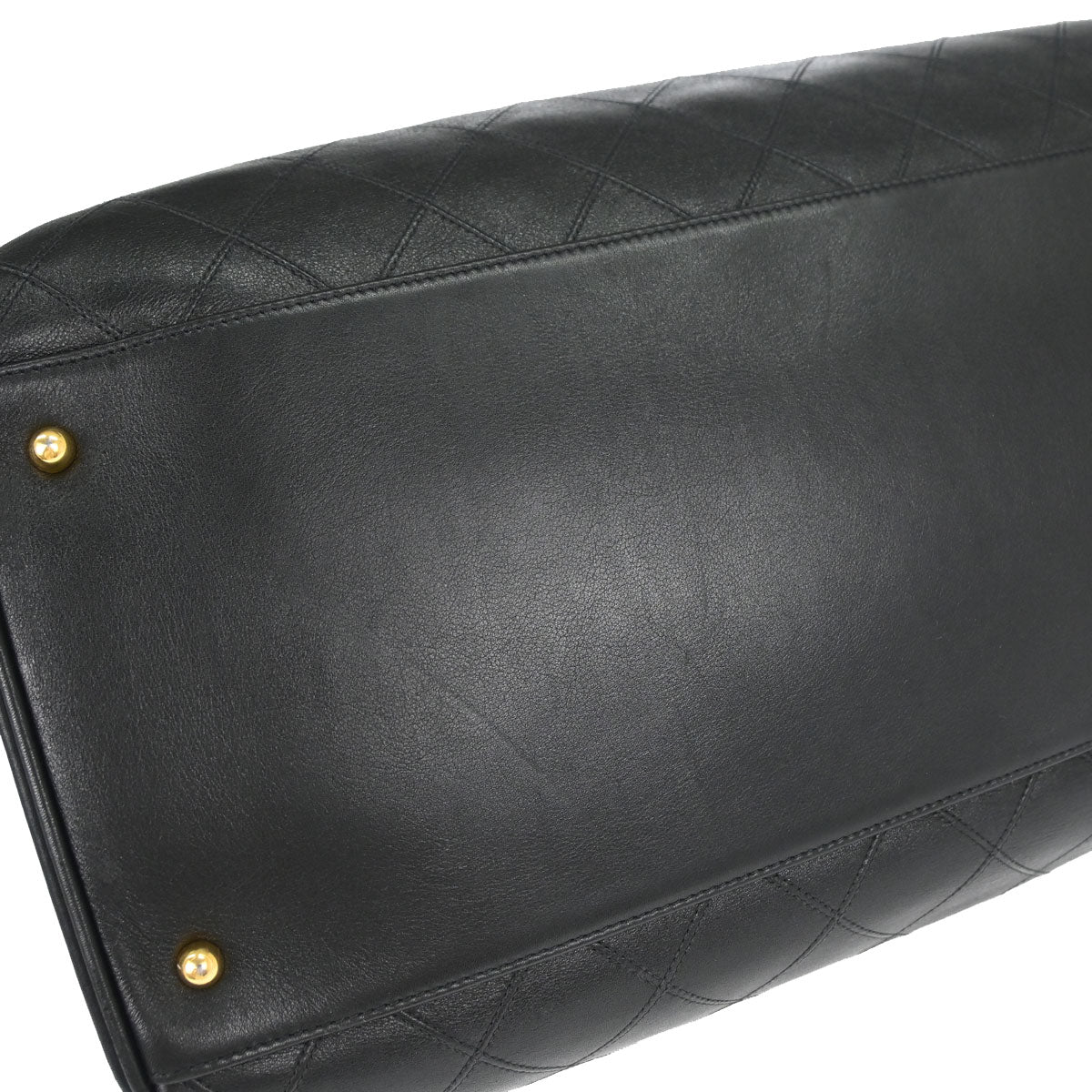 Chanel 1994-1996 Black Lambskin Bicolore Supermodel Shoulder Bag