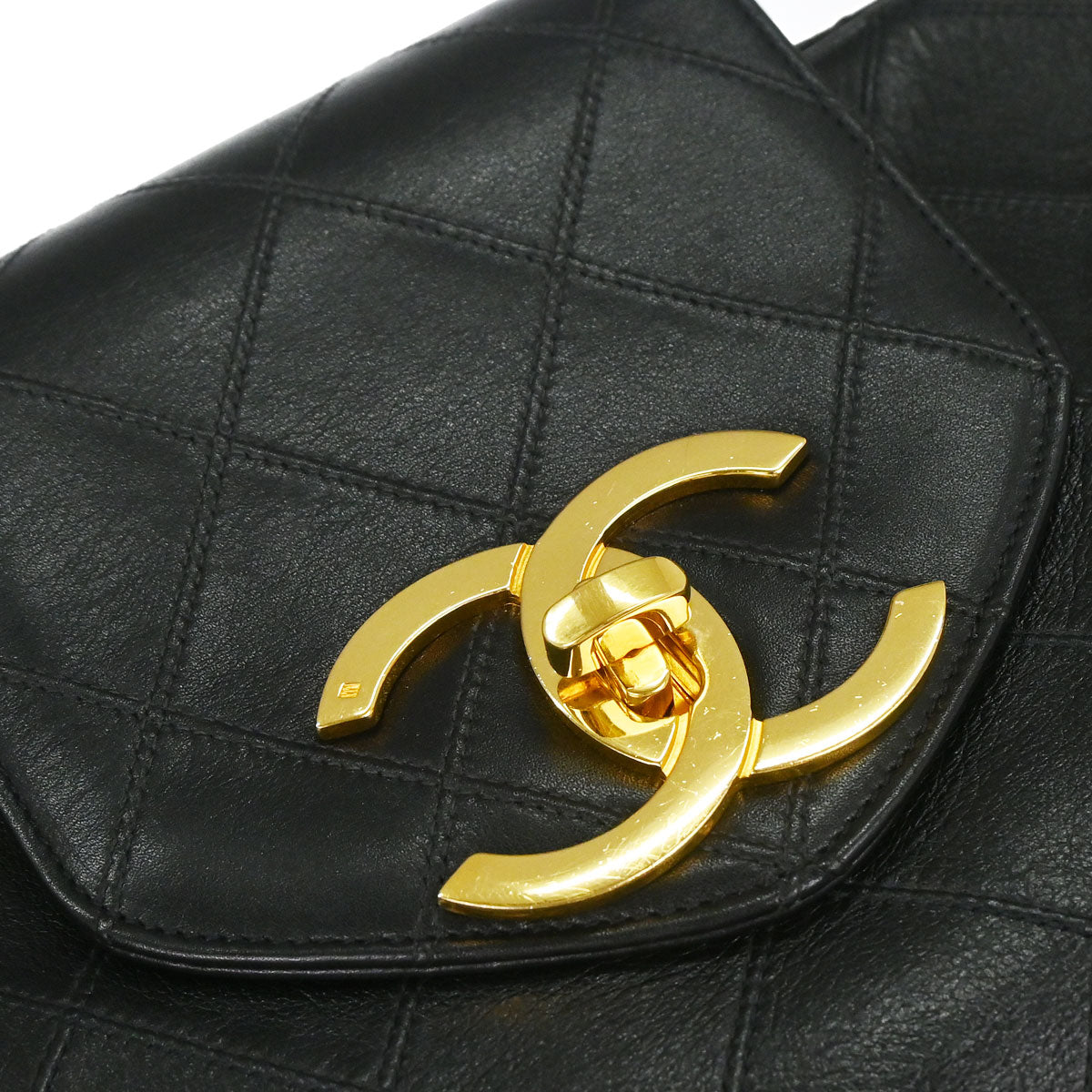 Chanel 1994-1996 Black Lambskin Bicolore Supermodel Shoulder Bag