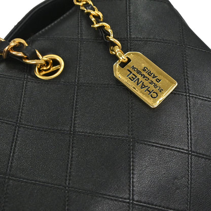 Chanel 1994-1996 Black Lambskin Bicolore Supermodel Shoulder Bag