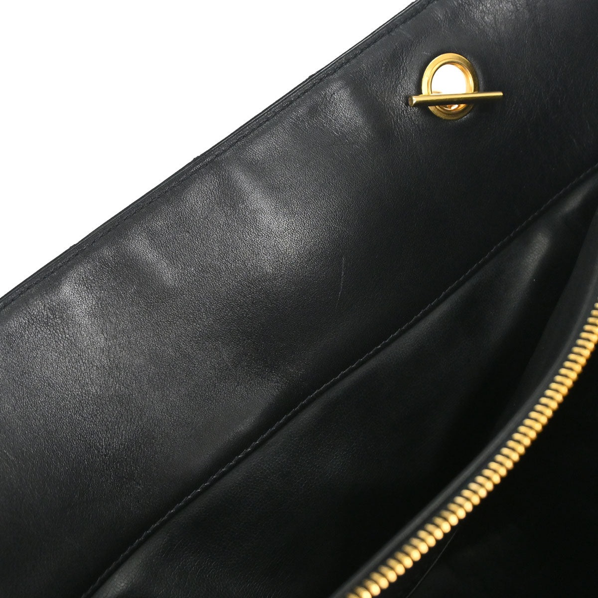 Chanel 1994-1996 Black Lambskin Bicolore Supermodel Shoulder Bag