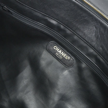 Chanel 1994-1996 Black Lambskin Bicolore Supermodel Shoulder Bag