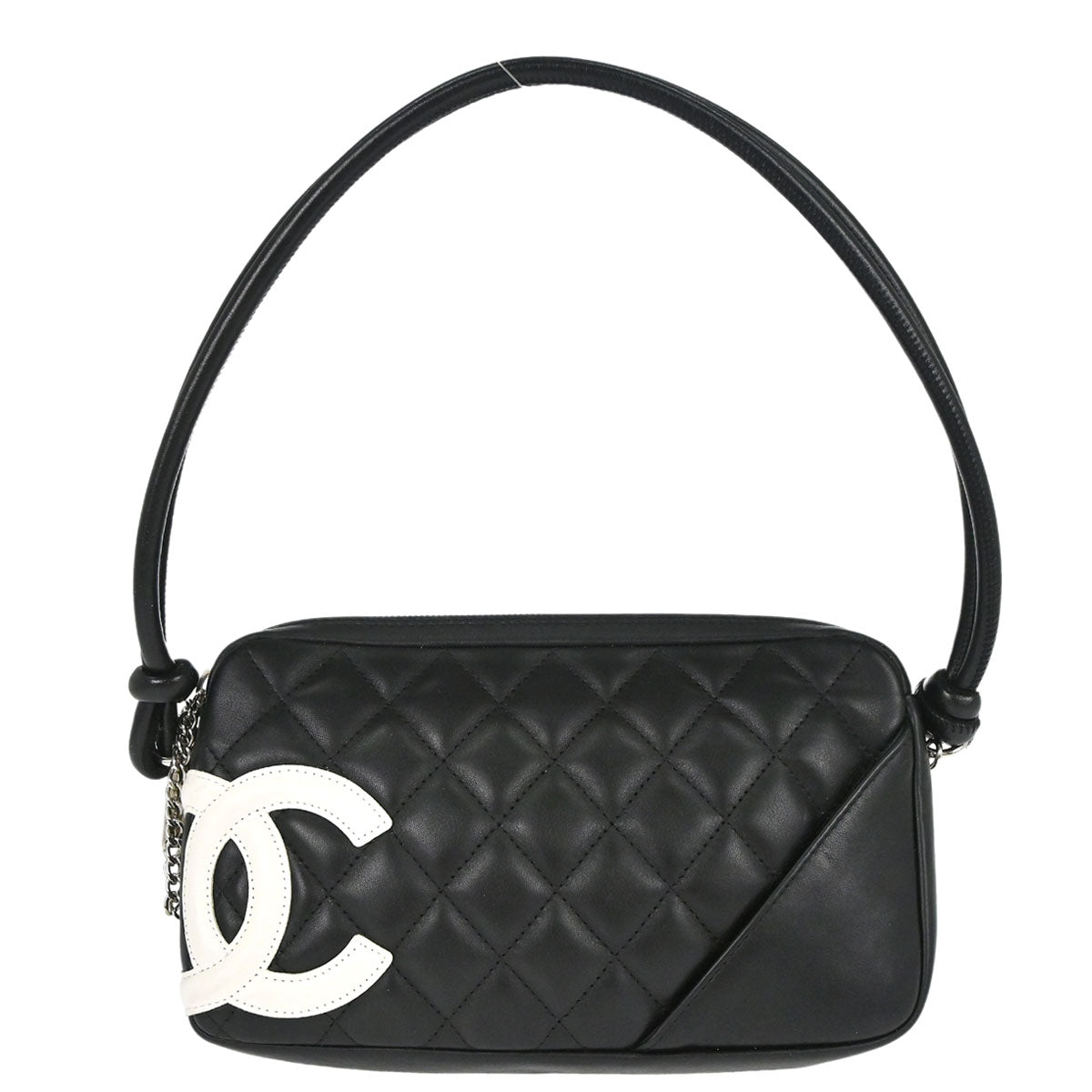 Chanel 2005-2006 Black Calfskin Cambon Ligne Handbag