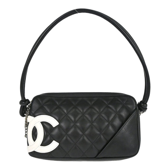 Chanel 2005-2006 Black Calfskin Cambon Ligne Handbag