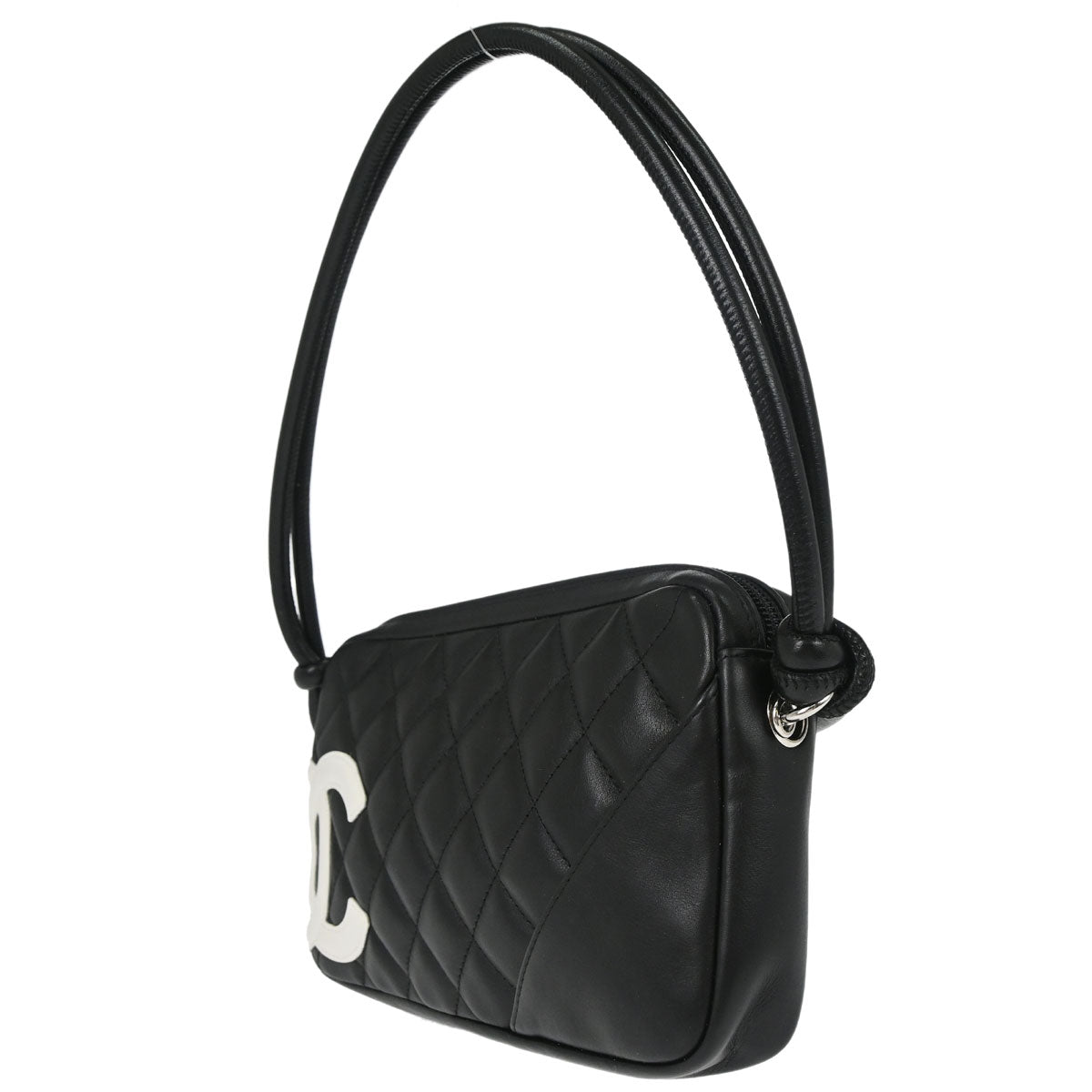 Chanel 2005-2006 Black Calfskin Cambon Ligne Handbag
