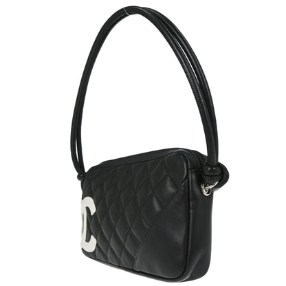 Chanel 2005-2006 Black Calfskin Cambon Ligne Handbag