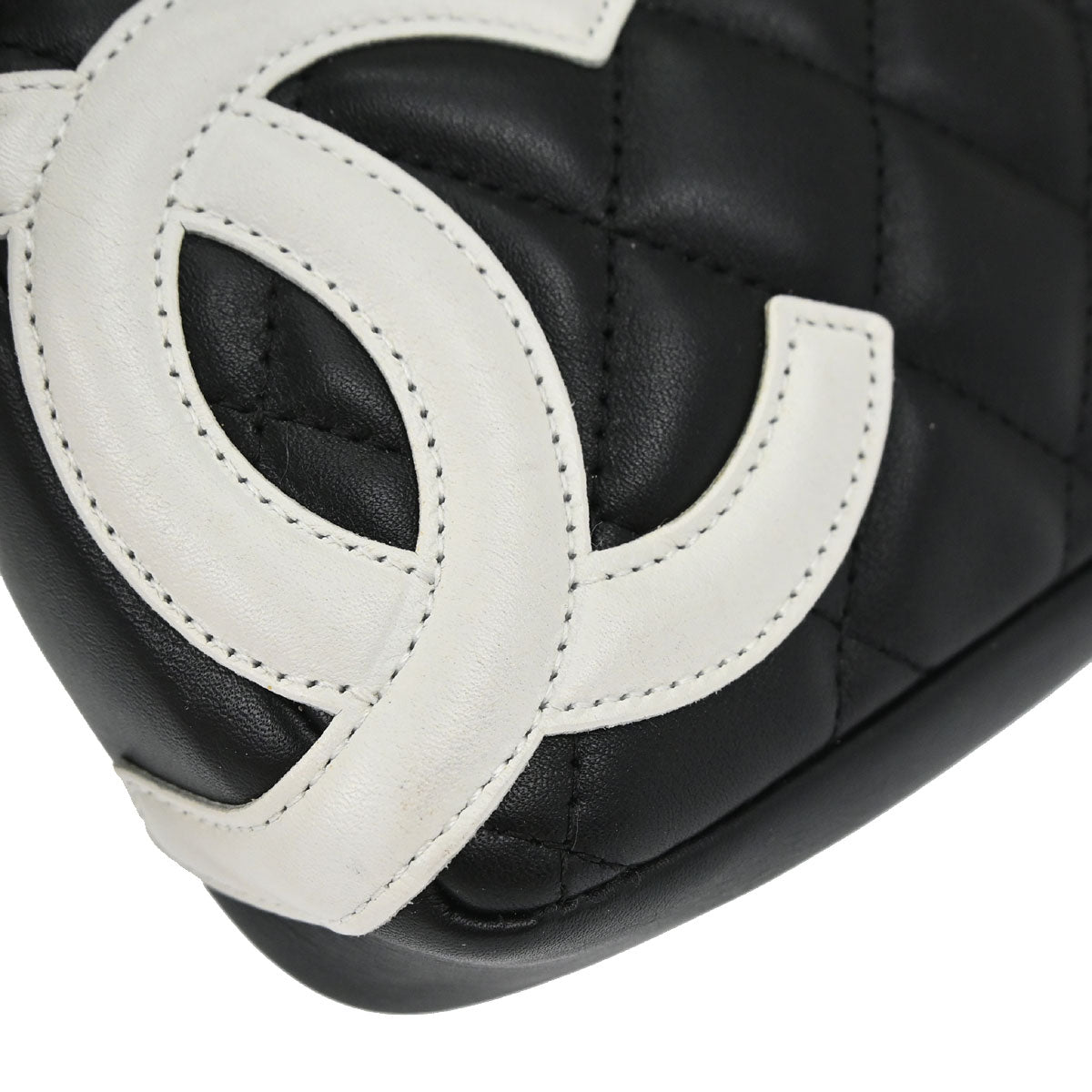 Chanel 2005-2006 Black Calfskin Cambon Ligne Handbag