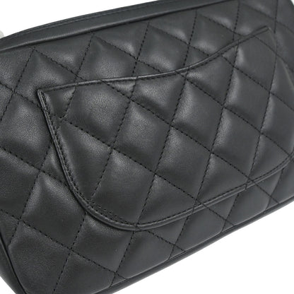 Chanel 2005-2006 Black Calfskin Cambon Ligne Handbag