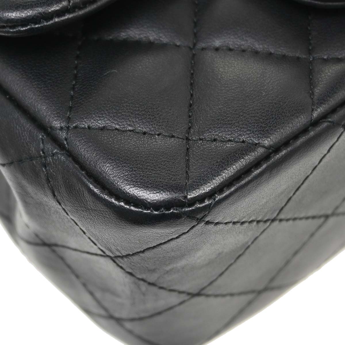 Chanel 2016-2017 Black Lambskin Mini Classic Square Flap Shoulder Bag 17