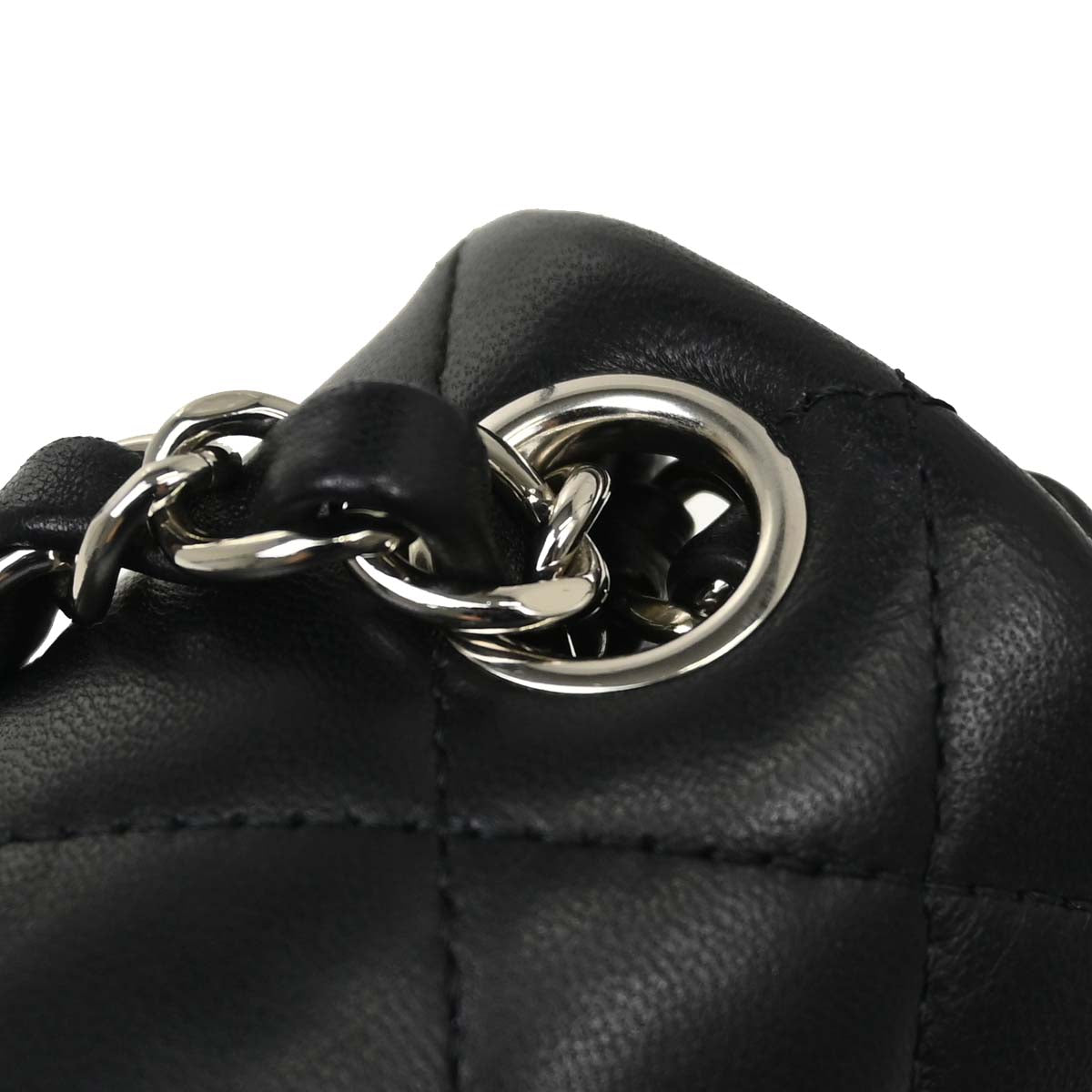 Chanel 2016-2017 Black Lambskin Mini Classic Square Flap Shoulder Bag 17