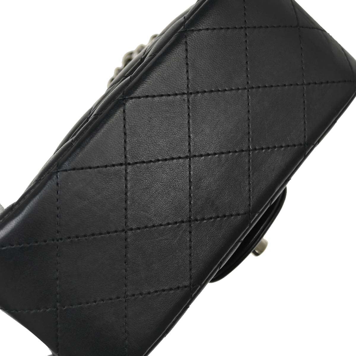 Chanel 2016-2017 Black Lambskin Mini Classic Square Flap Shoulder Bag 17