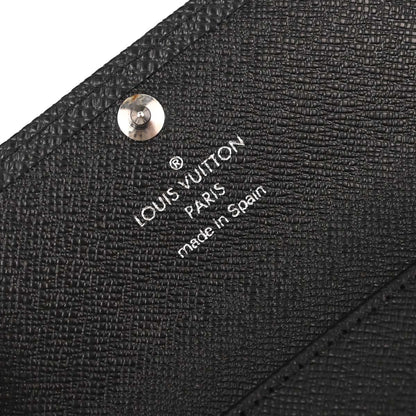 Louis Vuitton 2010 Black Taiga Multicles 4 Key Case M30522 Small Good