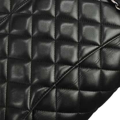 Chanel 2015-2016 Black Lambskin Jumbo Classic Double Flap Shoulder Bag