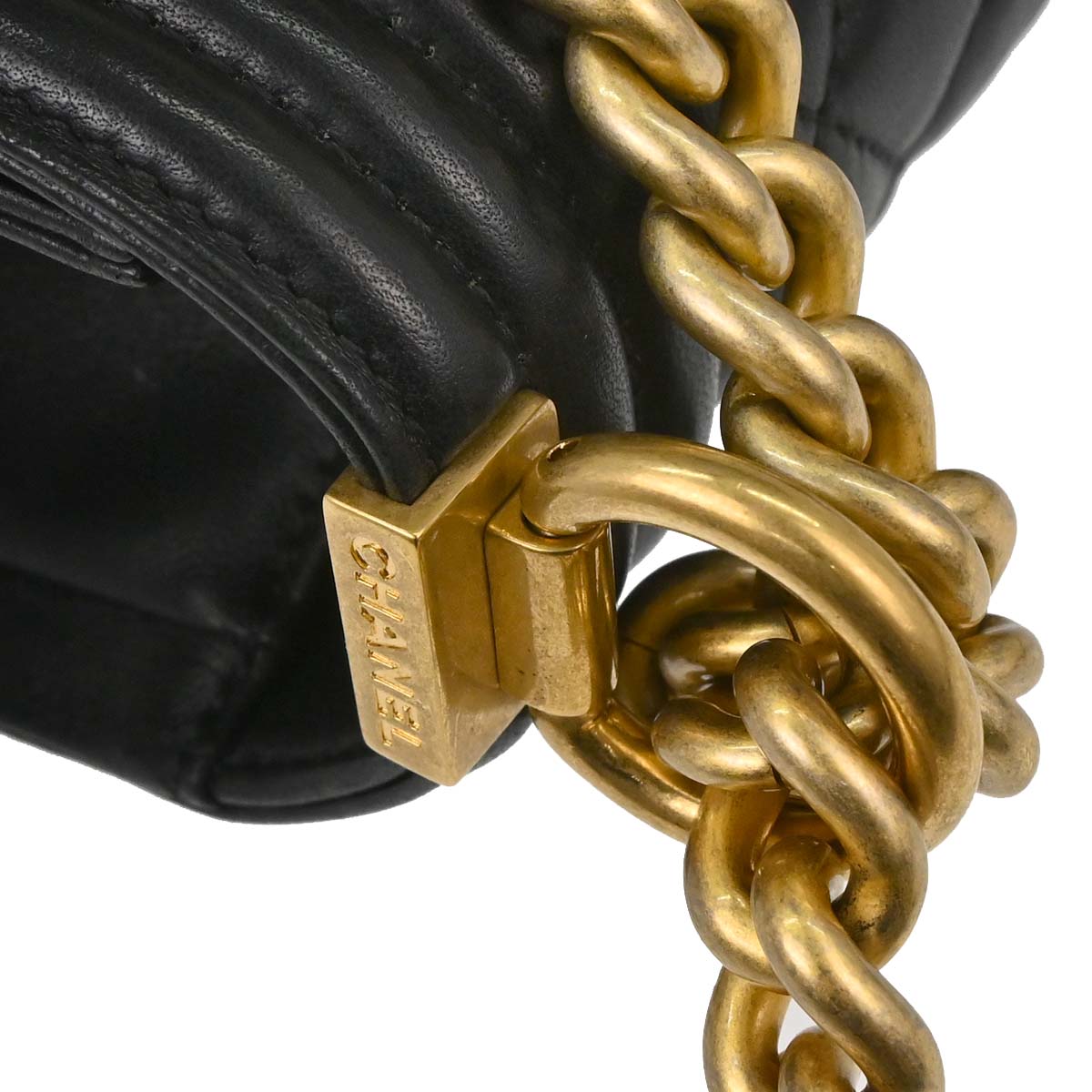 Boy Chanel 2017 Black Lambskin Medium Shoulder Bag