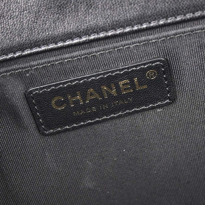 Boy Chanel 2017 Black Lambskin Medium Shoulder Bag