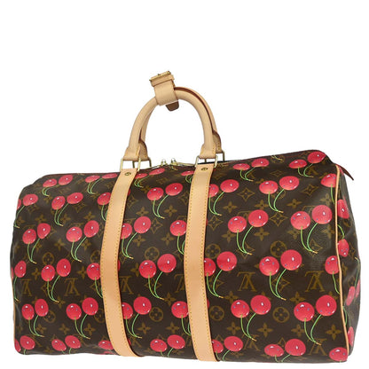 Louis Vuitton 2005 Monogram Cherry Keepall 45 Duffle Handbag M95011