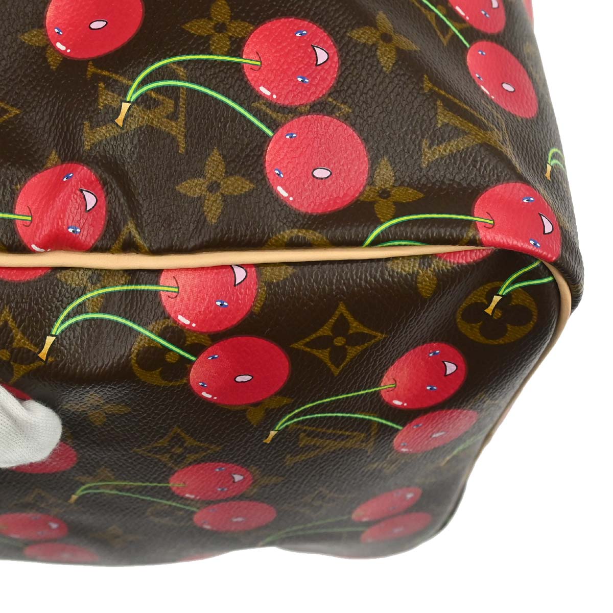 Louis Vuitton 2005 Monogram Cherry Keepall 45 Duffle Handbag M95011