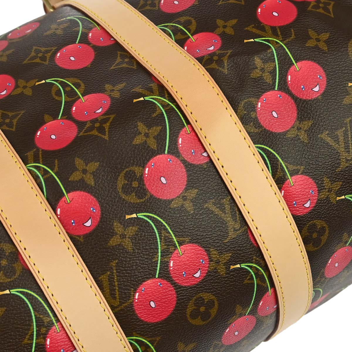 Louis Vuitton 2005 Monogram Cherry Keepall 45 Duffle Handbag M95011