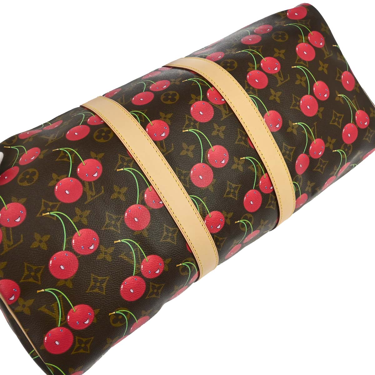 Louis Vuitton 2005 Monogram Cherry Keepall 45 Duffle Handbag M95011