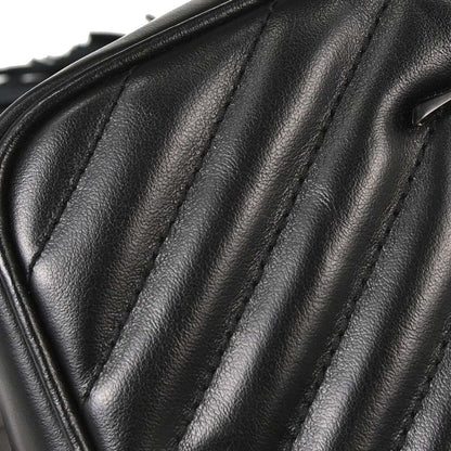 Saint Laurent Black Leather Lou Camera Bum Bag