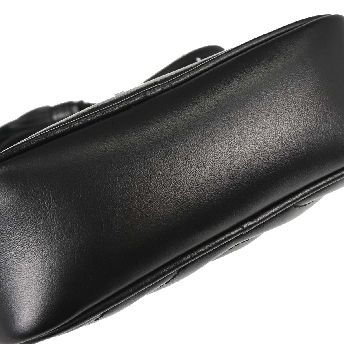 Saint Laurent Black Leather Lou Camera Bum Bag