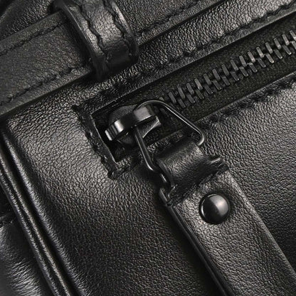 Saint Laurent Black Leather Lou Camera Bum Bag