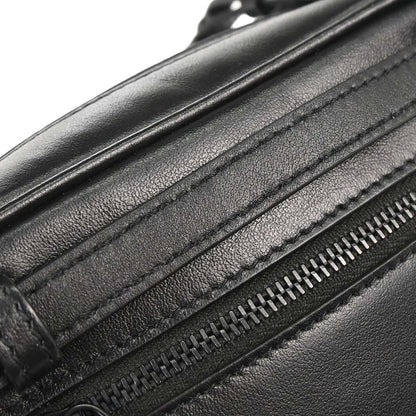 Saint Laurent Black Leather Lou Camera Bum Bag