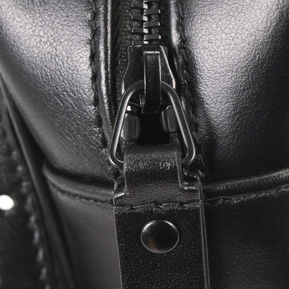Saint Laurent Black Leather Lou Camera Bum Bag