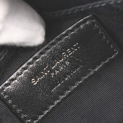 Saint Laurent Black Leather Lou Camera Bum Bag