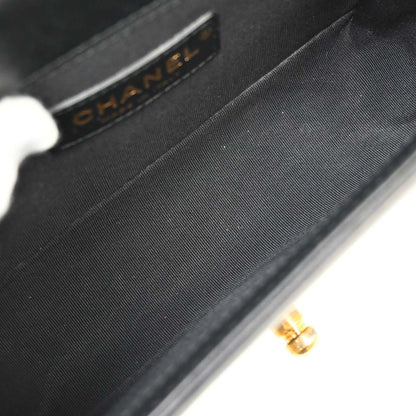 Boy Chanel 2017 Black Lambskin Tweed Small Chain Shoulder Bag