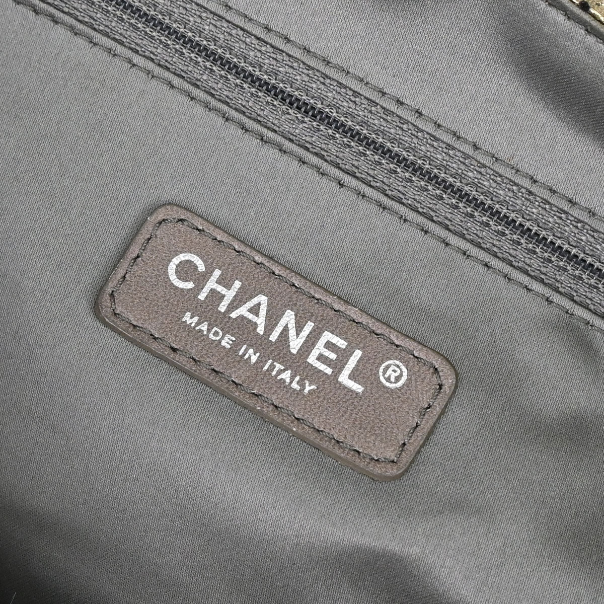 Chanel 2008-2009 Gold Perforated Lambskin Mademoiselle Lock Accordion Flap Bag