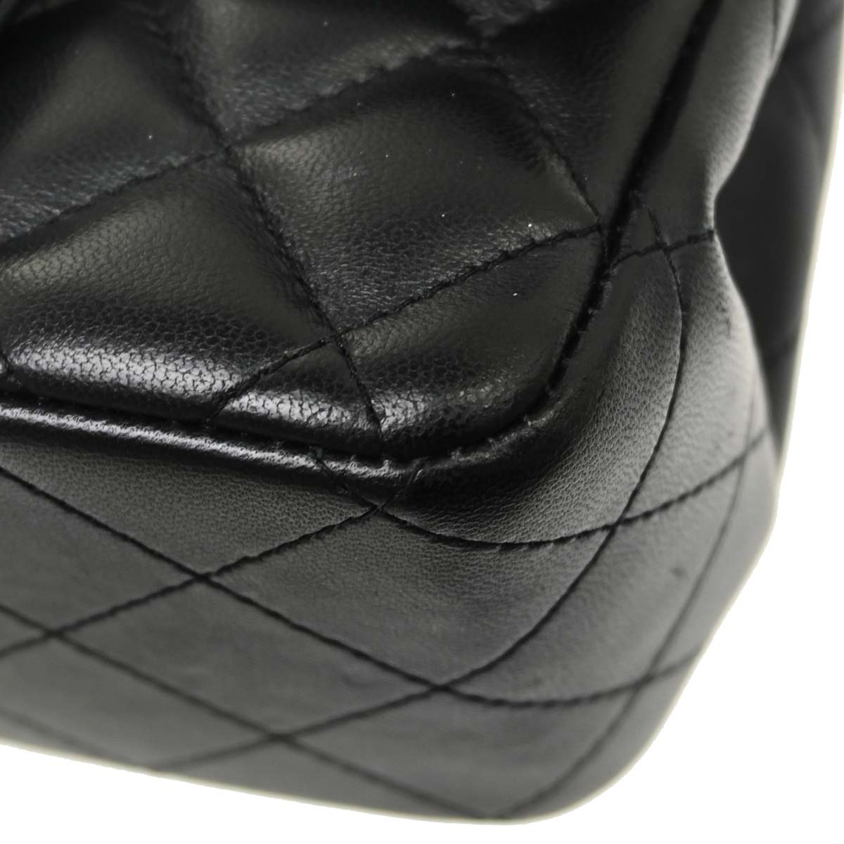 Chanel 2019 Black Lambskin Mini Classic Square Flap Shoulder Bag 17