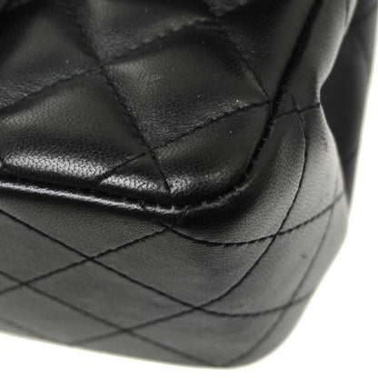 Chanel 2019 Black Lambskin Mini Classic Square Flap Shoulder Bag 17