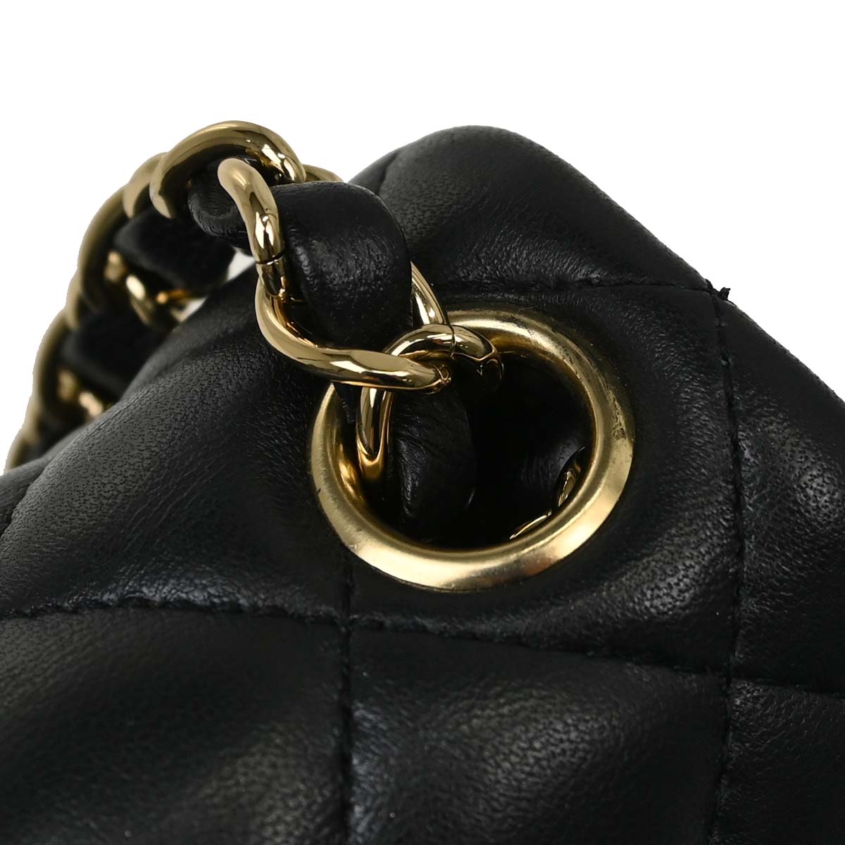 Chanel 2019 Black Lambskin Mini Classic Square Flap Shoulder Bag 17