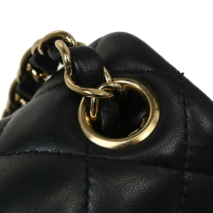 Chanel 2019 Black Lambskin Mini Classic Square Flap Shoulder Bag 17