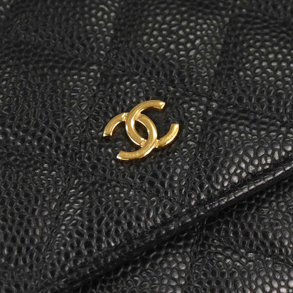 Chanel 2019 Black Caviar Skin Classic WOC Wallet on Chain Bag