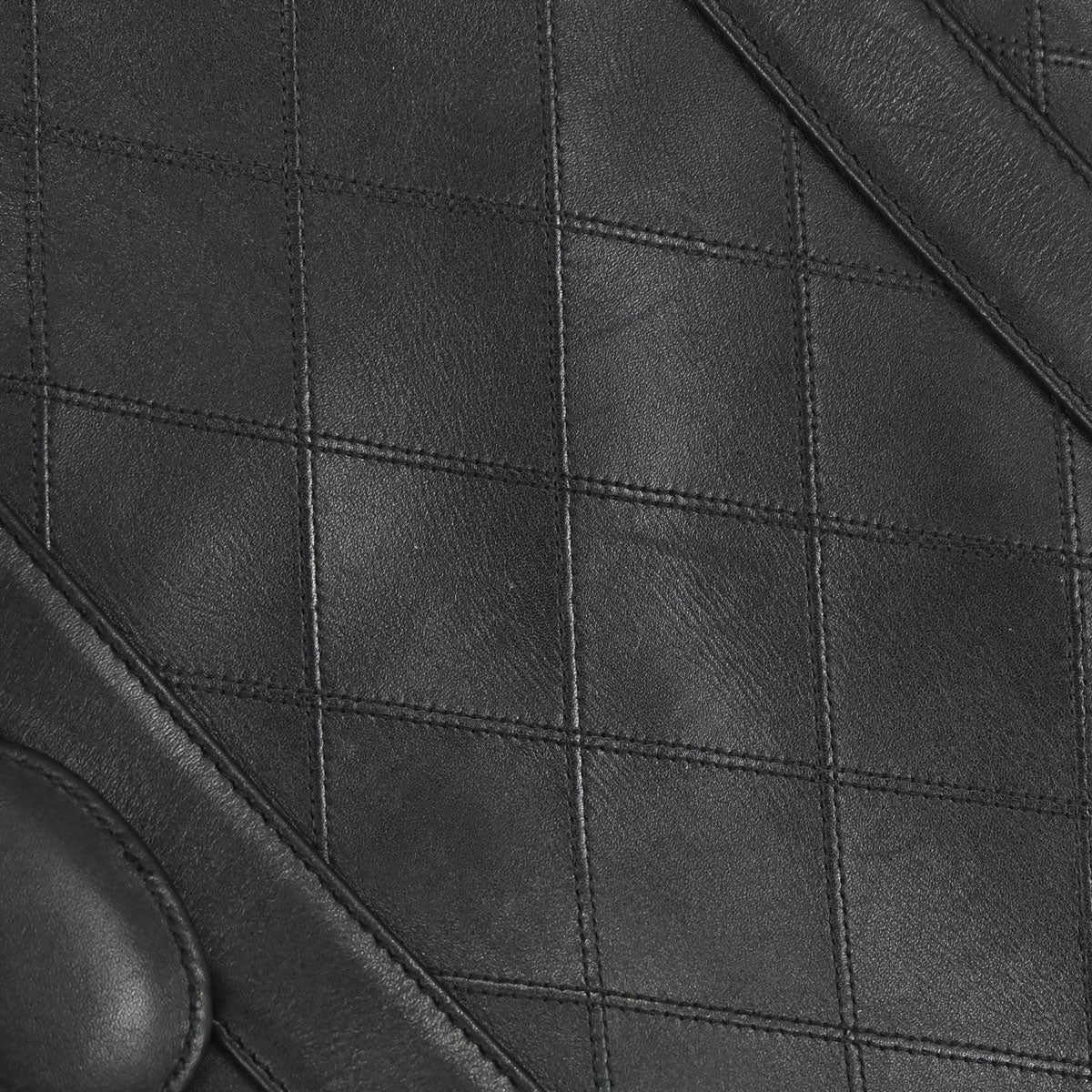 Chanel 1994-1996 Black Lambskin Bicolore 2way Shoulder Duffle Handbag