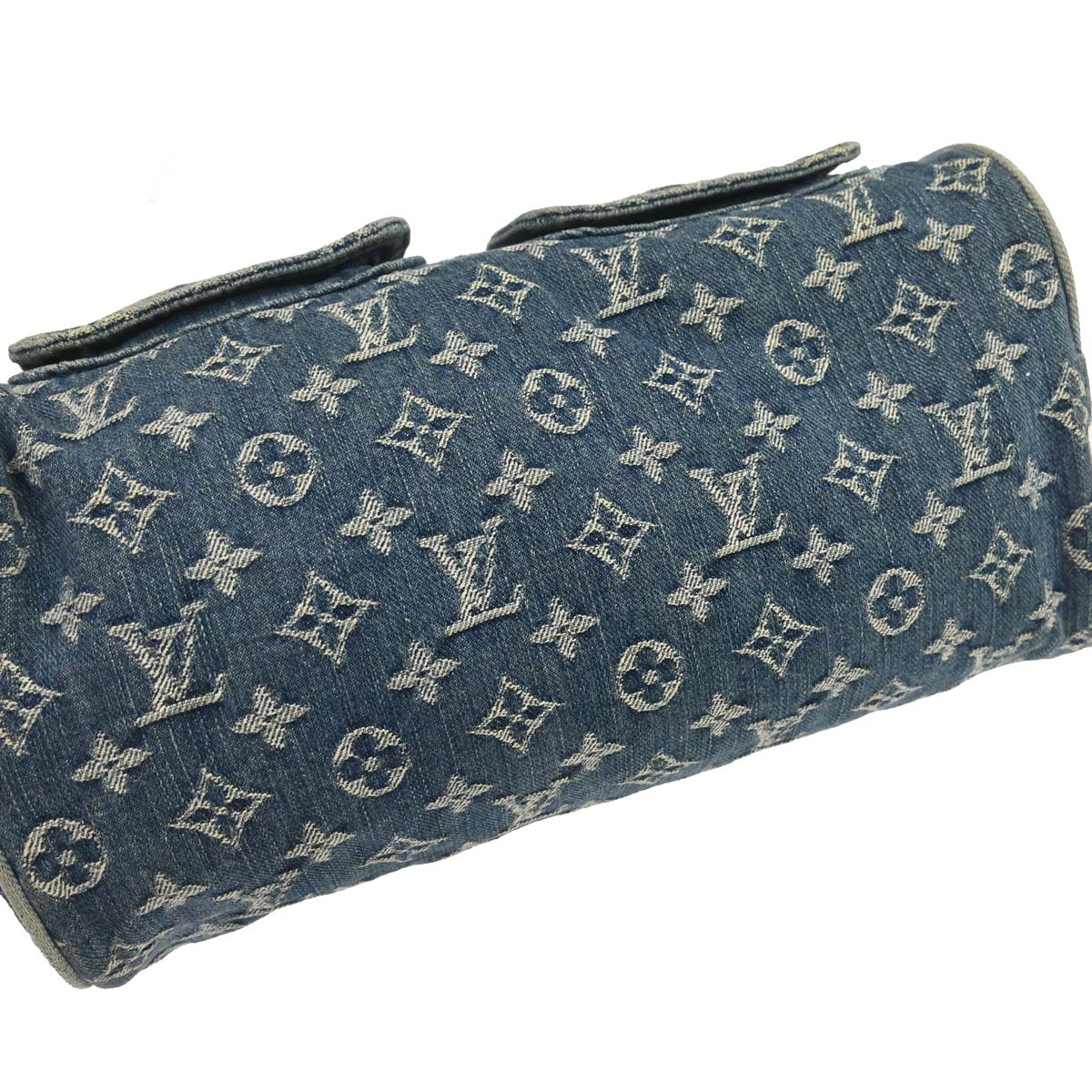 Louis Vuitton 2005 Blue Monogram Denim Neo Speedy Handbag M95019