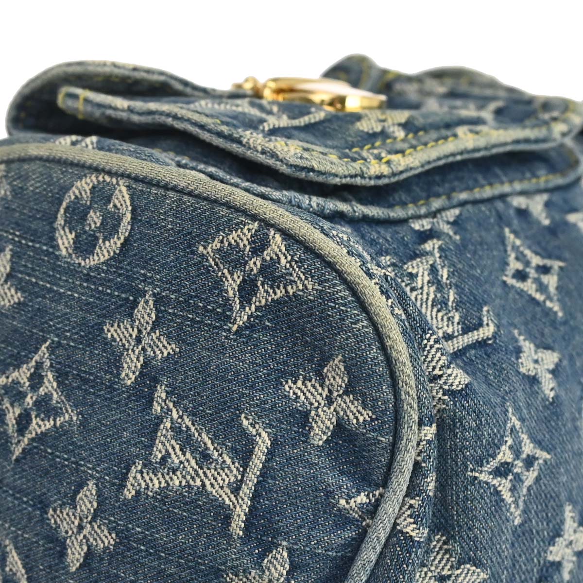 Louis Vuitton 2005 Blue Monogram Denim Neo Speedy Handbag M95019