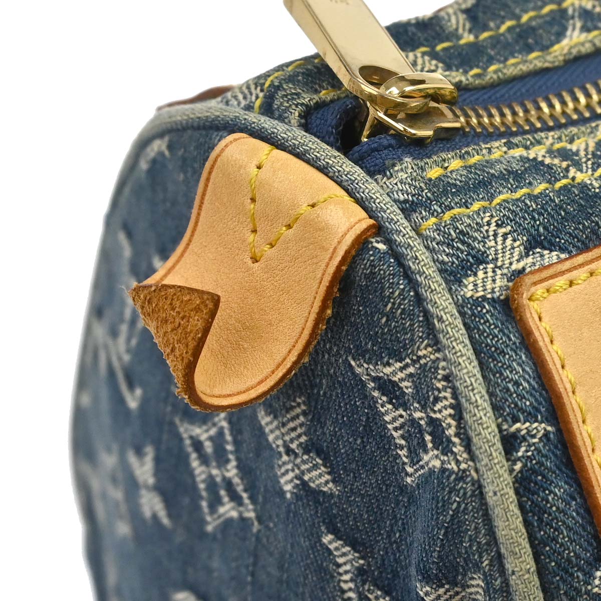 Louis Vuitton 2005 Blue Monogram Denim Neo Speedy Handbag M95019